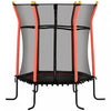 Soozier 63" Kids Trampoline Mini Indoor Bouncer Jumper with Enclosure Net Elastic Thick Padded Pole Gift for Child Toddler Age 3-10 Years Old Red