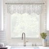 Habitat Limoges White Sheer Rod Pocket Flat Valance - 55 x 15