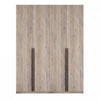 Lee Modern 32\" Wardrobe Closet in Rustic Gray - Set of 2 Armoire