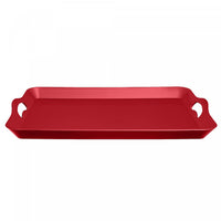 Rect. Serving Tray with Handle Red