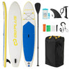 Goplus 11' Inflatable Stand Up Paddle Board Whth Accessories Paddle Hand Pump Repair Kit, Dark Blue