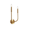 Dainolite Eleanor 2 Light Wall Sconce Aged Brass Lamp