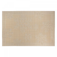 Vinyl Placemat Snowflakes Gold - Set of 12