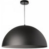 Dainolite Ofelia 1 Light Pendant Large Matte Black Lamp