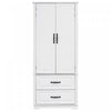 Angela 71\" Adjustable Shelves Pantry Cabinet With 2 Drawers - White