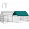 Pawhut 73\" Small Animal Cage, Pet Playpen For Chicken, Rabbits, Chinchillas, Outdoor Small Animal Pl