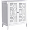 HOMCOM Sideboard Display Cabinet with 2 Glass Doors Adjustable Shelves