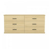 Clifford Traditional Dresser in Natural Oak (6-Drawer)