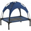 Pawhut Elevated Dog Bed With Canopy, Portable Raised Dog Cot For S Sized Dogs, Indoor & Outdoor, 25\"