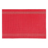 Vinyl Placemat Mackenzie Red - Set of 12