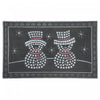 Rubber Double Snowman Floormat