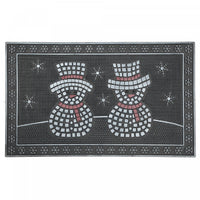 Rubber Double Snowman Floormat