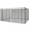 Outsunny Replacement Mosquito Netting For Gazebo 10' X 13' Black Screen Walls For Canopy With Zipper