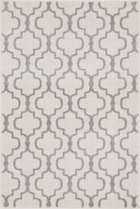 Lav Lat White 3x5 Area Rug