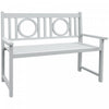 Outsunny 2-seat Wood Garden Bench Grey