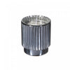 4.6 Oz Ribbed Electroplated Scented Candle Midnight Charm - Set of 2