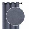 Embossed Blackout Panel Paisley Grey 84\" - Set of 2 Drapes and Blinds