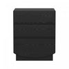 Ardea Contemporary 20\" Nightstand in Black (3-Drawer)