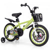 Costway 16" Kid's Bike For 4-7 With Height-adjustable Handlebar & Saddle Handbrake Green