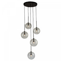 Pinpoint 5-Light Black Pendant