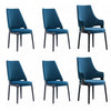 Kara Modern 6-Piece Dining Chair Set in Blue