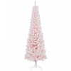 Homcom Snow Flocked Pencil Christmas Tree Slim Artificial Christmas Tree