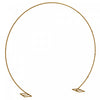 Outsunny 9.1ft Gold Wedding Arch Round Backdrop Stand For Birthday Party