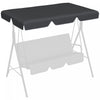 Outsunny 2 Seater Swing Canopy Replacement, Outdoor Swing Seat Top Cover, Uv50+ Sun Shade (canopy On