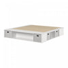Flexible Storage Platform Bed With Baskets - Pure White