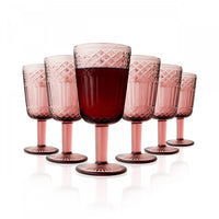 Arimi Claire Goblet Set 6-Piece Pink