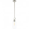 Single Large Glass Clear Pendant