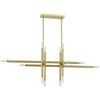 Dainolite Kanata 16 Light Horizontal Pendant Aged Brass Finish Lamp