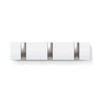 Umbra 3 Flip Wall-Mounted Hooks - White