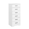 Prepac Rustic Ridge 23.75\" 6-Drawer Chest - White
