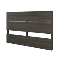 Nordika Queen Panel Headboard - Bark Grey