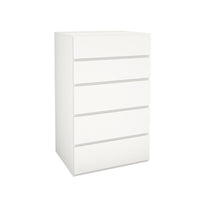 Nordika 5-Drawer Chest - White