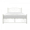Avaly Full Bed, White Metal