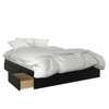 Nordika Queen Storage Platform Bed - Black