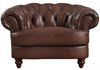 Hydeline Brixton Leather Chair - Brown