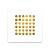 \"Golden Spots White\" Matted and Framed White 30x30 Wall Art