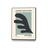 \"Papiers Découpés Vi\" Canvas Framed Black 24x32 Wall Art