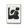 \"Art Moderne \" Canvas Framed Black 18x24 Wall Art