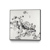 \"Transparent Onyx\" Canvas Framed Black 20x20 Wall Art