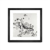 \"Transparent Onyx\" Matted and Framed Black 36x36 Wall Art