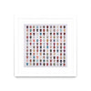 \"Gorgeous Crowd\" Matted and Framed White 36x36 Wall Art