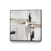 \"Off Edge Ii\" Canvas Framed Black 20x20 Wall Art