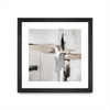 \"Off Edge Ii\" Matted and Framed Black 36x36 Wall Art