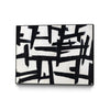 \"Native Maze\" Canvas Framed Black 32x24 Wall Art