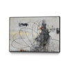 \"Mess With The Mind Ii\" Canvas Framed Black 36x24 Wall Art