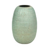 Serenity Glass 9\" Antique Band-Cut Vase - Blue